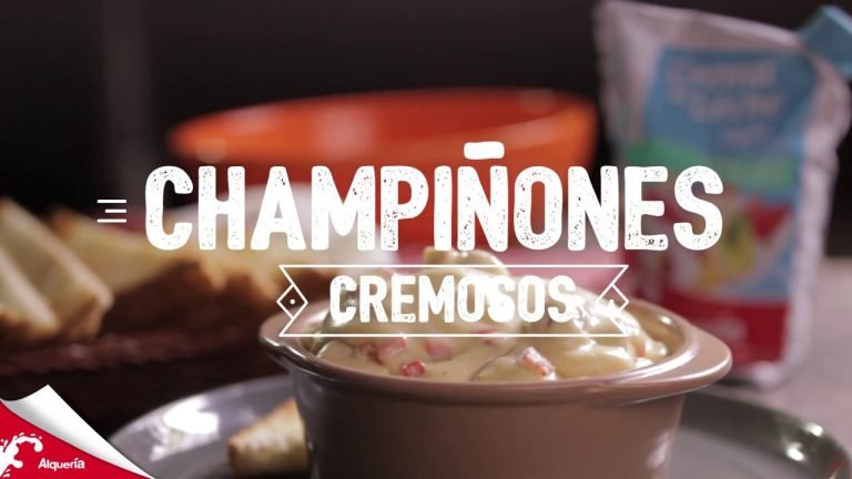 Receta de Champinyones cremosos