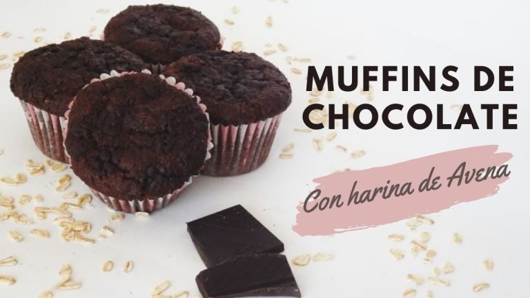 Receta de Muffins de chocolate y avena fitness