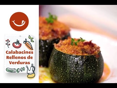 Receta de Calabacín relleno de verduras