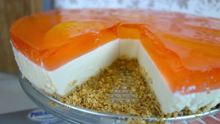 Receta de pay de queso con gelatina