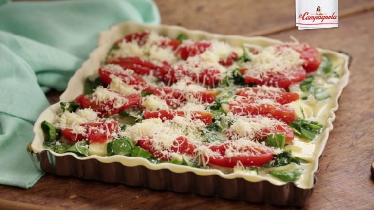 Receta de Tartaleta de espinaca tomate y queso