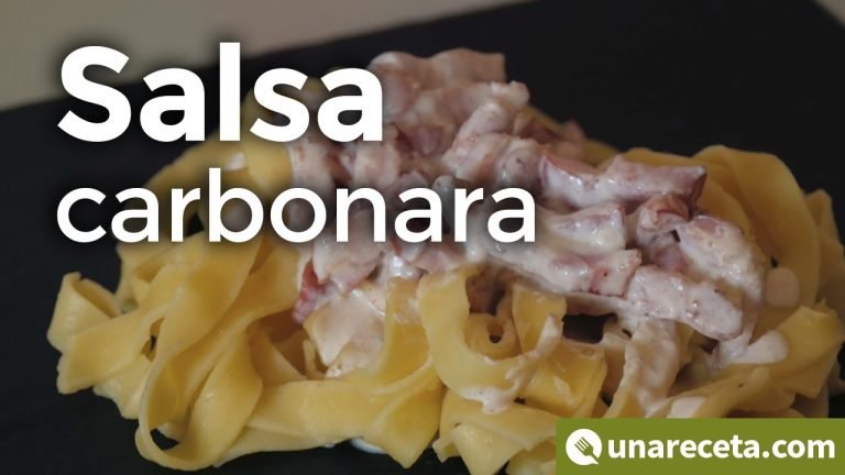 Receta de Espaguetis a la carbonara con huevo y nata