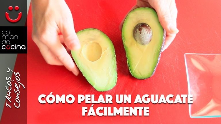 Cómo pelar un aguacate