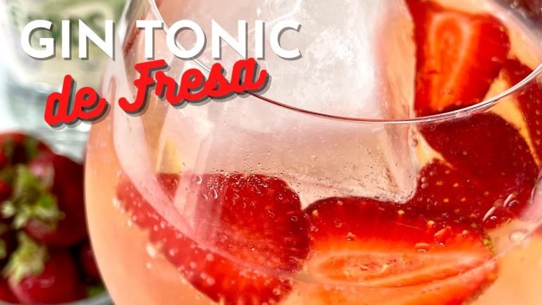 Gin tonic con fresas