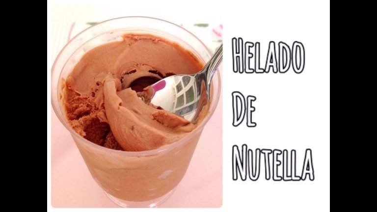 Receta de Helado de Nutella sin heladera