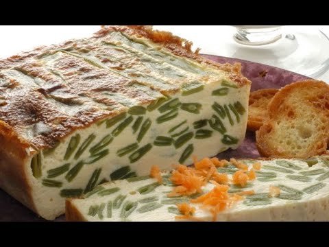 Receta de Pastel de judías verdes y champiñones