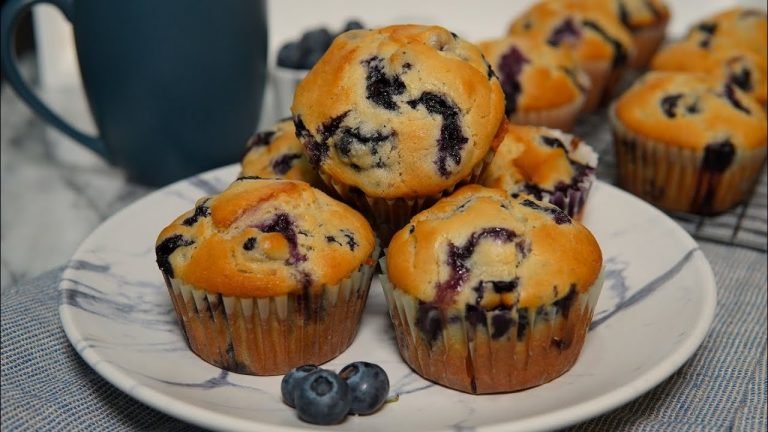 Receta de Cupcakes de arándanos