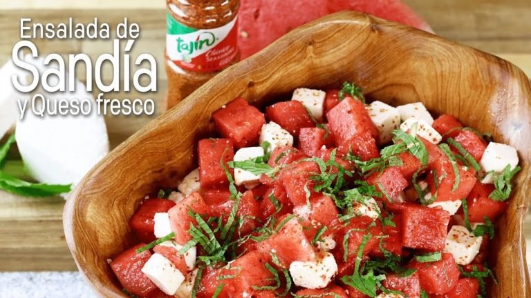 Receta de Ensalada de sandía y queso fresco