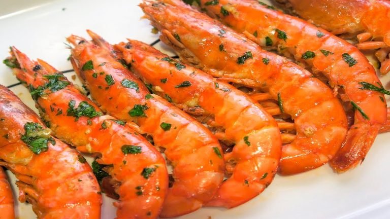 Receta de Gambas a la plancha con ajo y perejil