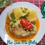 Receta de Salmón al horno con patatas y gambas 6 Receta de Salmón al horno con patatas y gambas