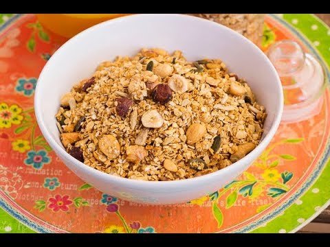 Receta de Granola casera sin azúcar