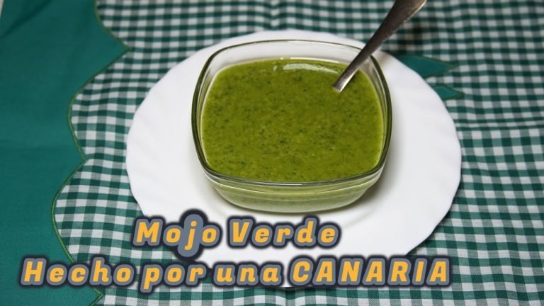 Receta de Mojo verde canario