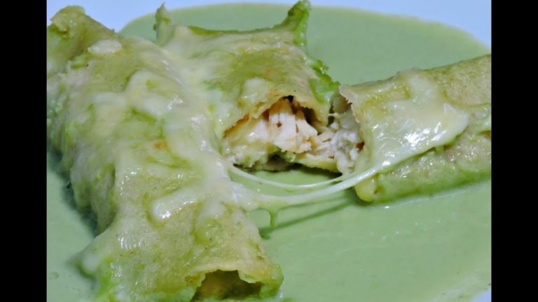 Receta de Enchiladas en crema de champiñones