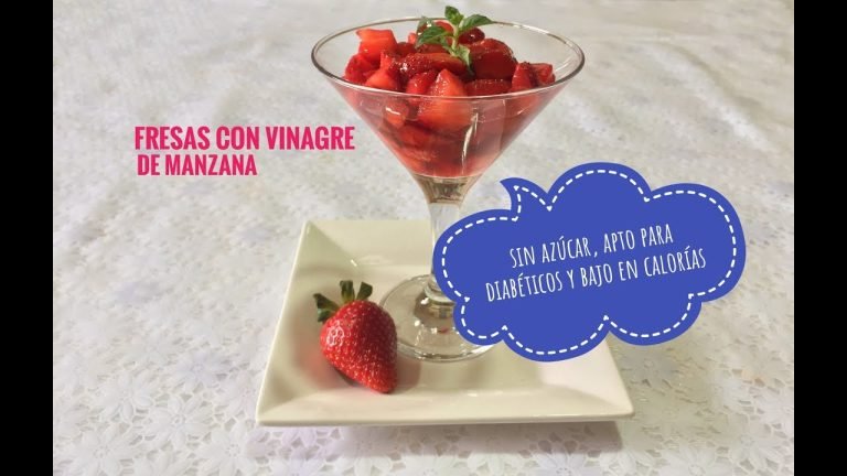 Receta de Fresas en Vinagre con Helado de Yogur