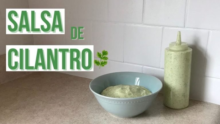 Receta de Salsa de cilantro