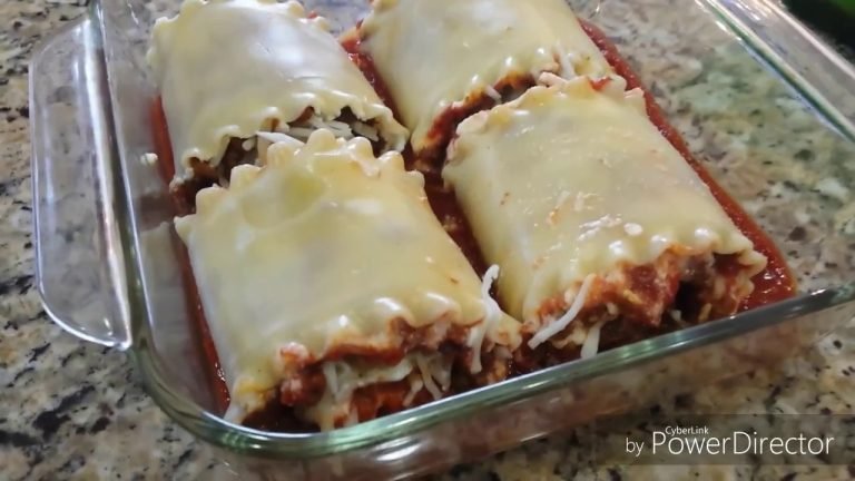 Receta de Rollo de lasagna