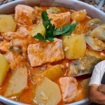 Receta de Trucha en Salsa de Papaya