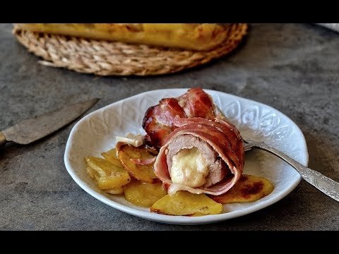 Receta de Solomillo de cerdo envuelto en bacon al horno