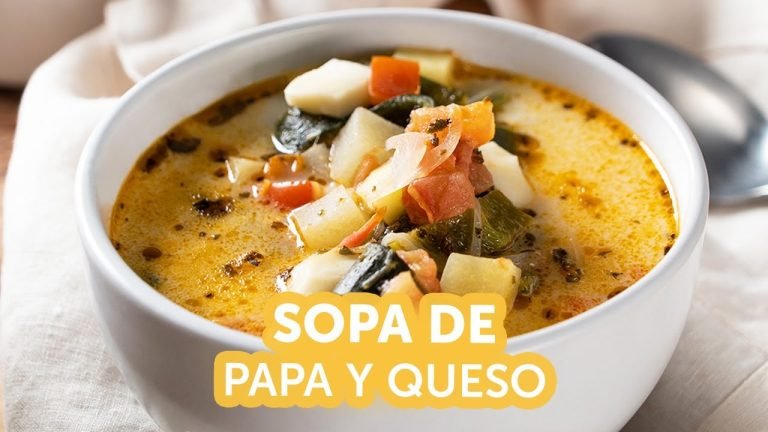 Receta de Sopa de queso y papa
