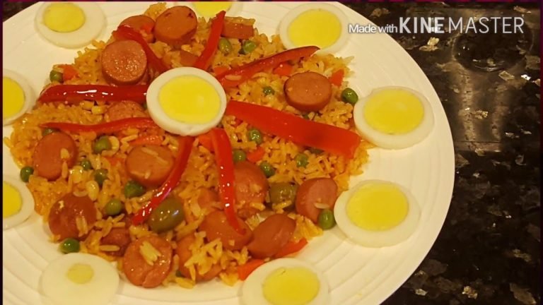 Receta de Arroz con salchichas y verduras