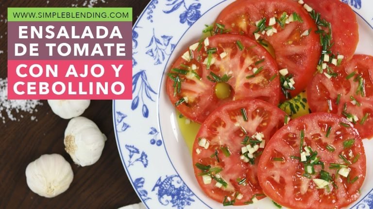 Receta de ENSALADA DE TOMATES Y AJO