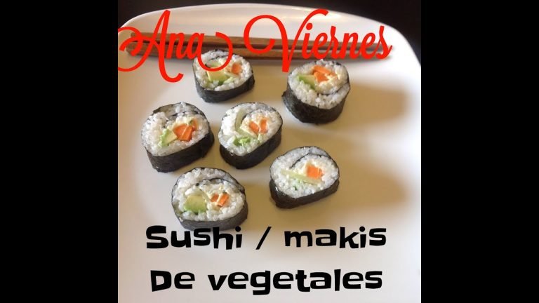 Receta de Sushi vegano con pan de molde