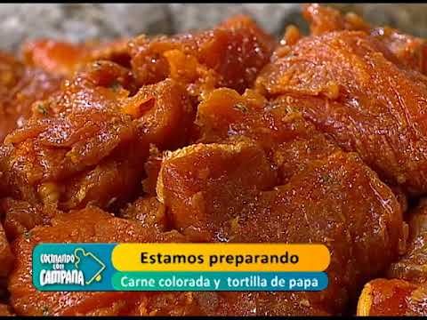 Receta de Carne colorada