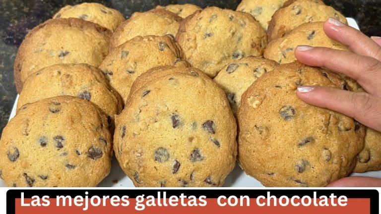 Receta de Galletas con chispas de chocolate y nueces