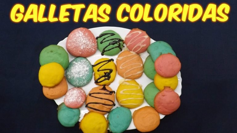 Receta de Galletas de colores para niños