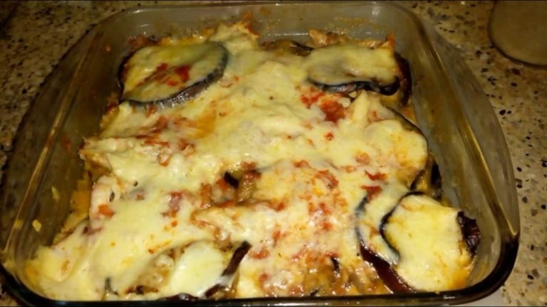 Receta de Berenjenas con queso al horno