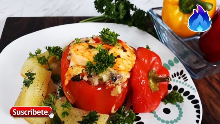 Receta de Pimiento Relleno con Camarones