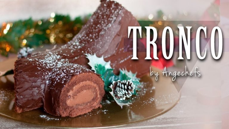 Receta de Tronco de Navidad de chocolate