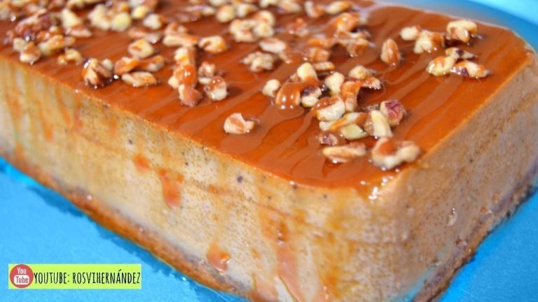 Receta de Flan de queso y nueces