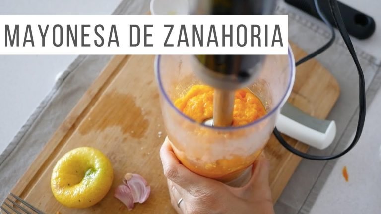 Receta de Mayonesa de zanahoria (vegana)