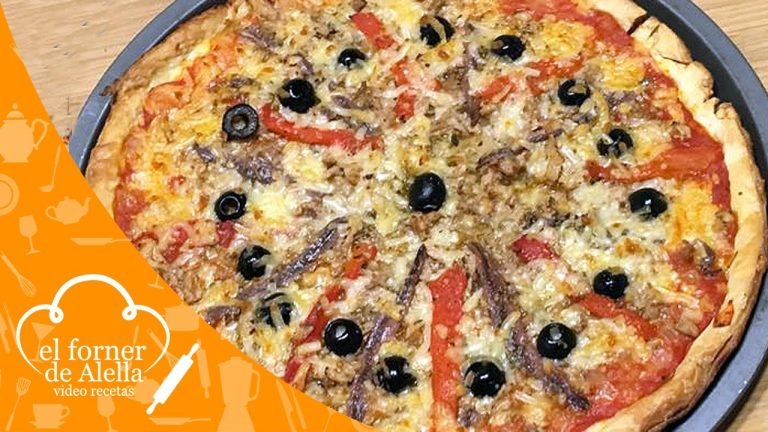 Receta de Pizza de hojaldre con atún