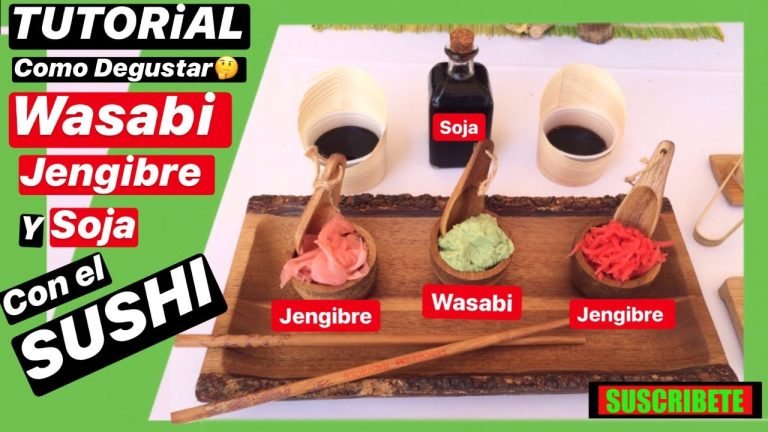 Receta de Sushi con wasabi