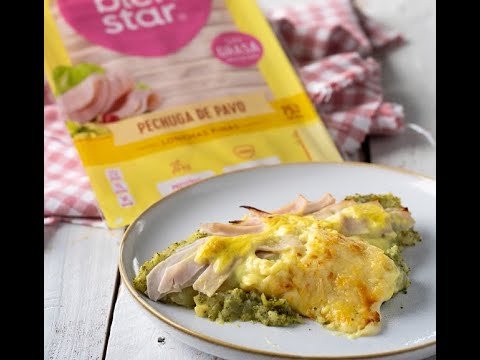 Receta de Brócoli gratinado con pavo