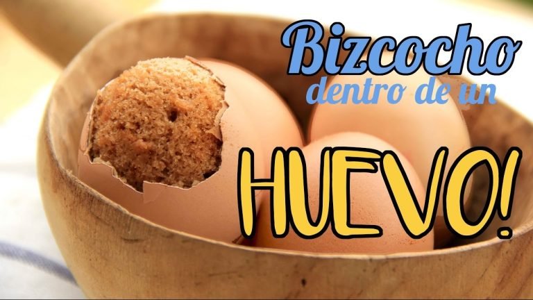 Receta de Bizcocho dentro de un huevo