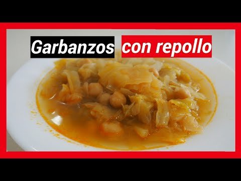 Receta de Garbanzos con repollo