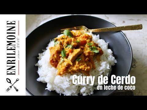 Receta de Cerdo al curry con coco