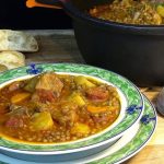 Receta de Garbanzos con chorizo y bacon