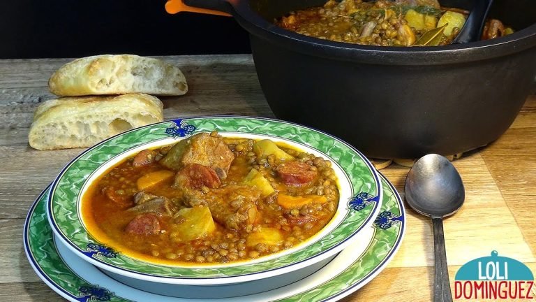 Receta de Lentejas con costillas y chorizo