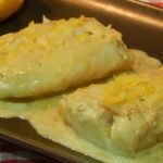 Receta de Medallones de rape al horno con pimientos