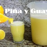 Jugo de guayaba y naranja