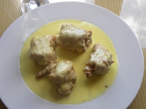 Receta de Filetes de lenguado con cigalas al cava