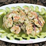 Receta de Pulpo y camarones al mojo de ajo
