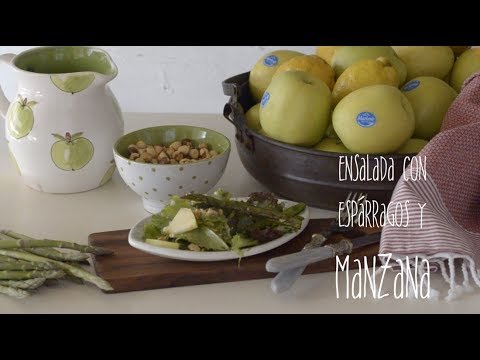 Receta de Ensalada de espárragos y manzana