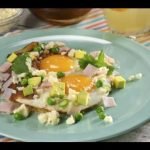 Receta de Tortilla de patata con jam&oacute;n y queso