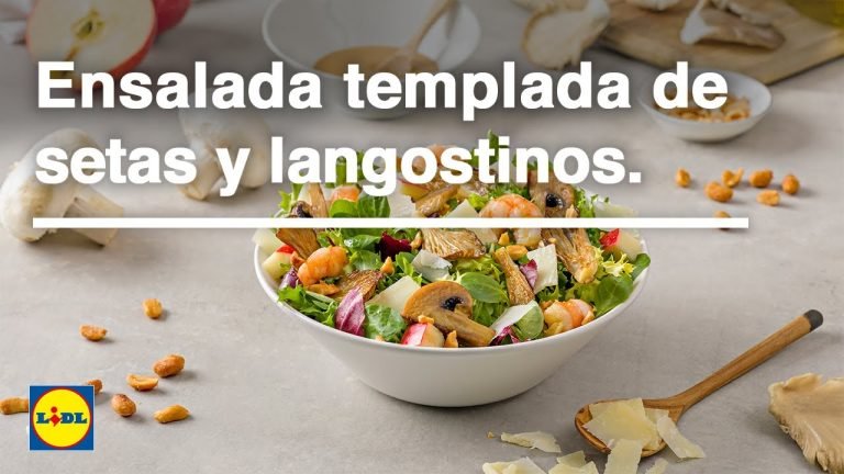 Receta de Ensalada templada de setas y gambas