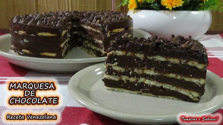 Receta de Marquesa de chocolate con ron